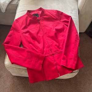 Cynthia Rowley red statement jacket